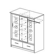 Шкаф-купе Фиеста-4 Люкс