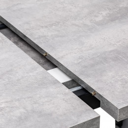 Стол раздвижной Leset Флорес 140, Бетон/опоры Черные