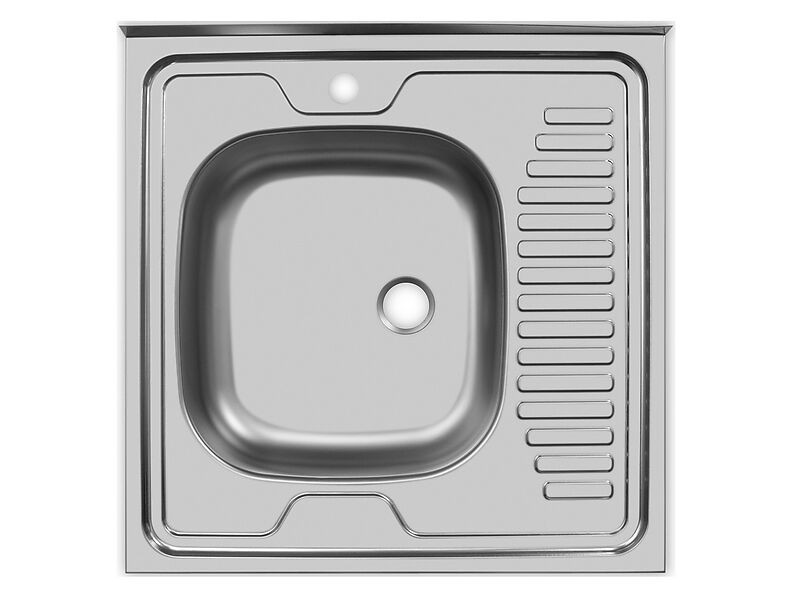 Мойка накладная Стандарт STD600.600 ---4C 0L-