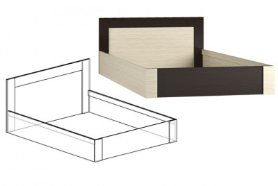 Кровать Берта 1 длина 2.1 м ширина 1.5 м