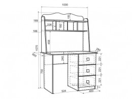 Детский компьютерный стол МебельСон Амели