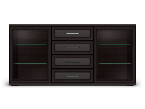 Комод  Комодино 2 стеклодвери Палермо