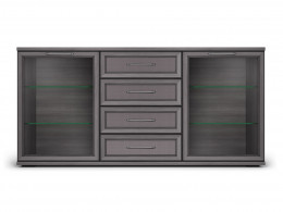 Комод  Комодино 2 стеклодвери Палермо