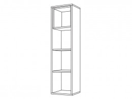 Шкаф навесной Моби Бель