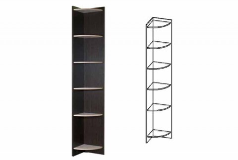 Стеллаж угловой Спайдер 35 см