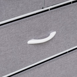 Комод Leset Ноа 5 ящ., Каркас Белый, Светло-серый