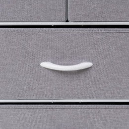 Комод Leset Ноа 5 ящ., Каркас Белый, Светло-серый