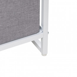 Комод Leset Ноа 5 ящ., Каркас Белый, Светло-серый