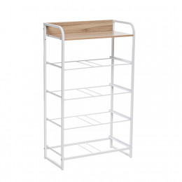 Комод Leset Ноа 5 ящ., Каркас Белый, Светло-серый