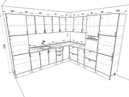 Кухня Европа 3,2 метра
