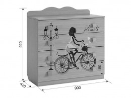 Комод детский МебельСон Амели