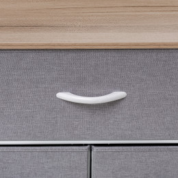 Комод Leset Ноа 7 ящ., Каркас Белый, Светло-серый