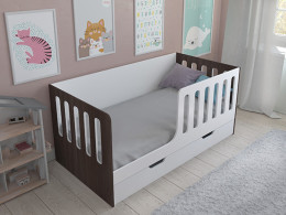 Кровать Астра 12 с ящиком Белый/Белый