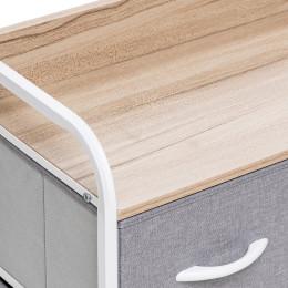 Комод Leset Ноа широкий, Каркас Белый, Светло-серый