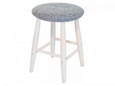 Табурет  мягкая круглая крышка массив