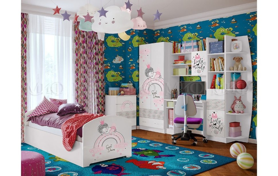 Модульная детская Юниор-2 Принцесса-1