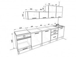 Кухня Оптима 3,0 метра