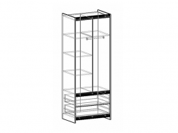 Шкаф 2-хстворчатый с ящиками Спайдер 83 см