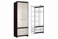 Шкаф 2-хстворчатый с ящиками Спайдер 83 см