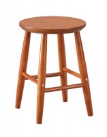 Табурет  круглая крышка массив