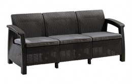 Комплект плетеной мебели Keter CORFU TRIPLE SET 17197786 + 17197959