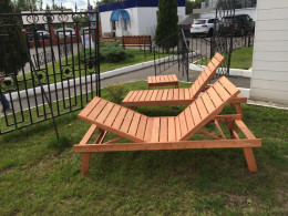 Шезлонг деревянный. ПРЕСТИЖ-2.