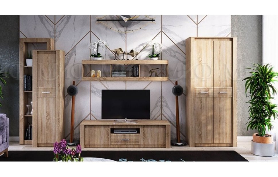 Гостиная Терра Вариант №2 (сонома, дуб сонома)