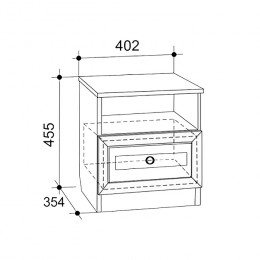 Тумба детская МебельСон Алиса