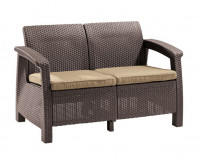 Плетеный диван из искусственного ротанга Keter CORFU LOVE SEAT 17197359