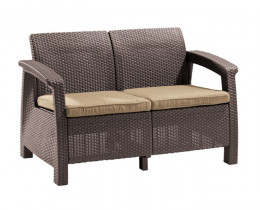 Плетеный диван из искусственного ротанга Keter CORFU LOVE SEAT 17197359