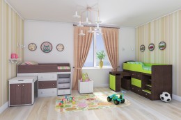 Кровать чердак Малыш