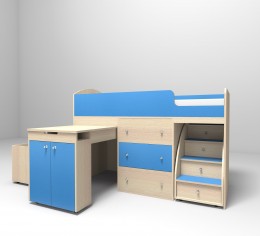 дуб молочный/голубой