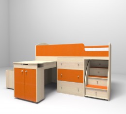 корпус дуб/оранжевый