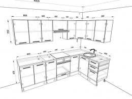 Кухня Оптима 2,8 метра