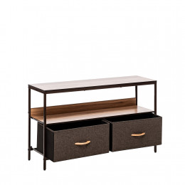 Комод Leset Локи 2 ящ., Каркас Коричневый, Бежевый/Светло-коричневый/Темно-коричневый