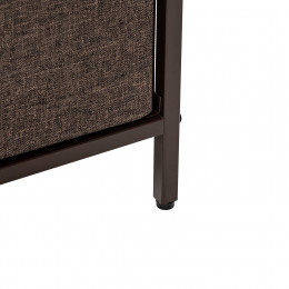 Комод Leset Локи 2 ящ., Каркас Коричневый, Бежевый/Светло-коричневый/Темно-коричневый