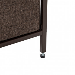 Комод Leset Локи 2 ящ., Каркас Коричневый, Бежевый/Светло-коричневый/Темно-коричневый