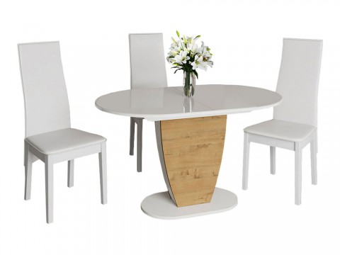 Обеденная группа Стол Монреаль + 3 стула Элегия Т2
