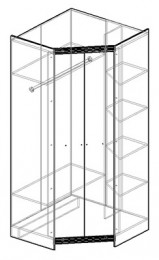 Шкаф угловой большой Спайдер 99 см