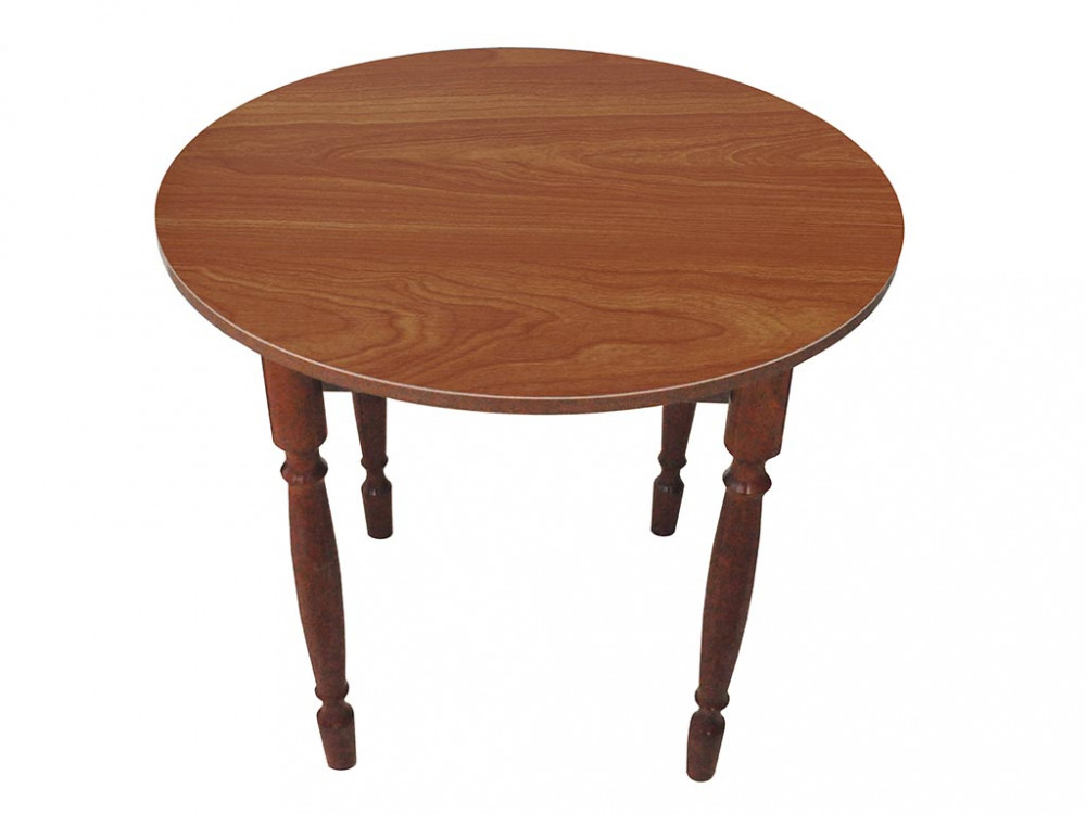 Стол круглый СМ пластик ольха