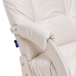 Кресло-качалка Модель 68 (Leset Футура) Дуб беленый, к/з Varana cappuccino