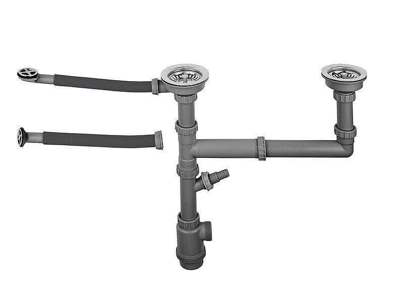 Выпуск большой двойной с переливом в комплекте с сифоном S801 G