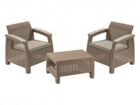 Комплект плетеной мебели Keter Комплект Corfu weekend 17197786/КАП