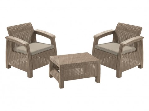 Комплект плетеной мебели Keter Комплект Corfu weekend 17197786/КАП