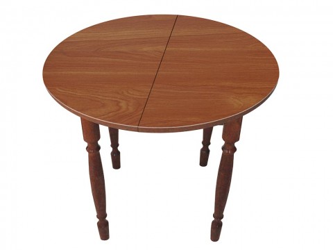  Стол круглый раздвижной СМ пластик ольха