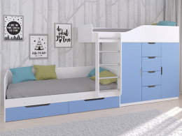 Кровать двухъярусная Астра 6 Белый/Белый