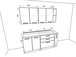 Кухня Валерия-М 1,8 метра