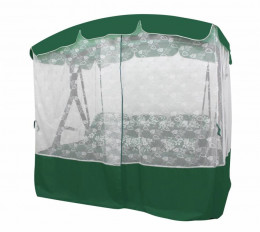 Качели садовые Элегант Премиум со столиком ЗЕЛЕНЫЙ (Код: 2016-КД-45/