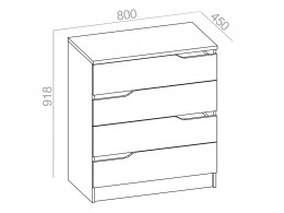 Комод Енисей 80