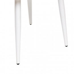 Стул с подлокотниками Leset Вайд, каркас Белый, велюр Графит